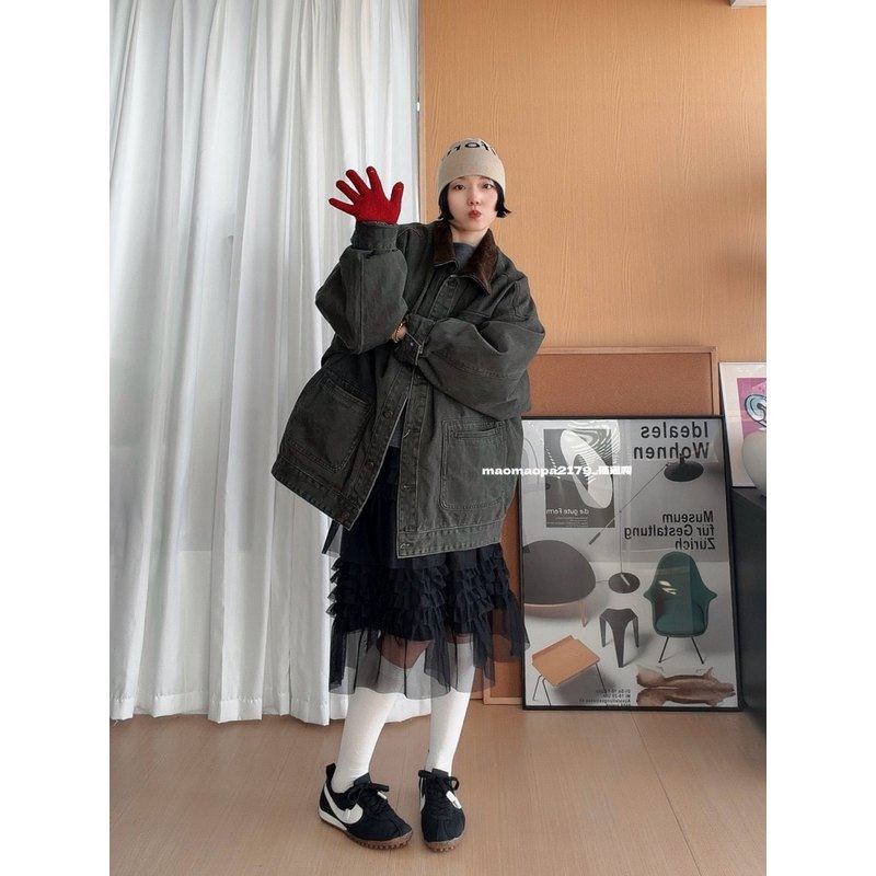 猫姐推荐｜宽松复古慵懒洗水做旧灯芯绒领90白鸭绒牛仔羽绒服外套,女装/女士精品,羽绒服,淘宝优惠券,粉丝福利购,淘宝优惠卷