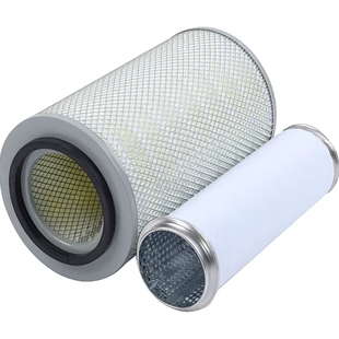 适配鲁工上柴6135收割机龙工装 载机压路机新源挖机空气滤芯格空滤