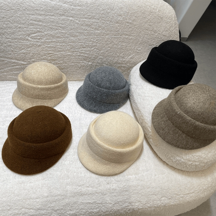 增高颅顶优雅复古马术帽女短檐鸭舌帽秋冬休闲百搭贝雷帽子潮ins