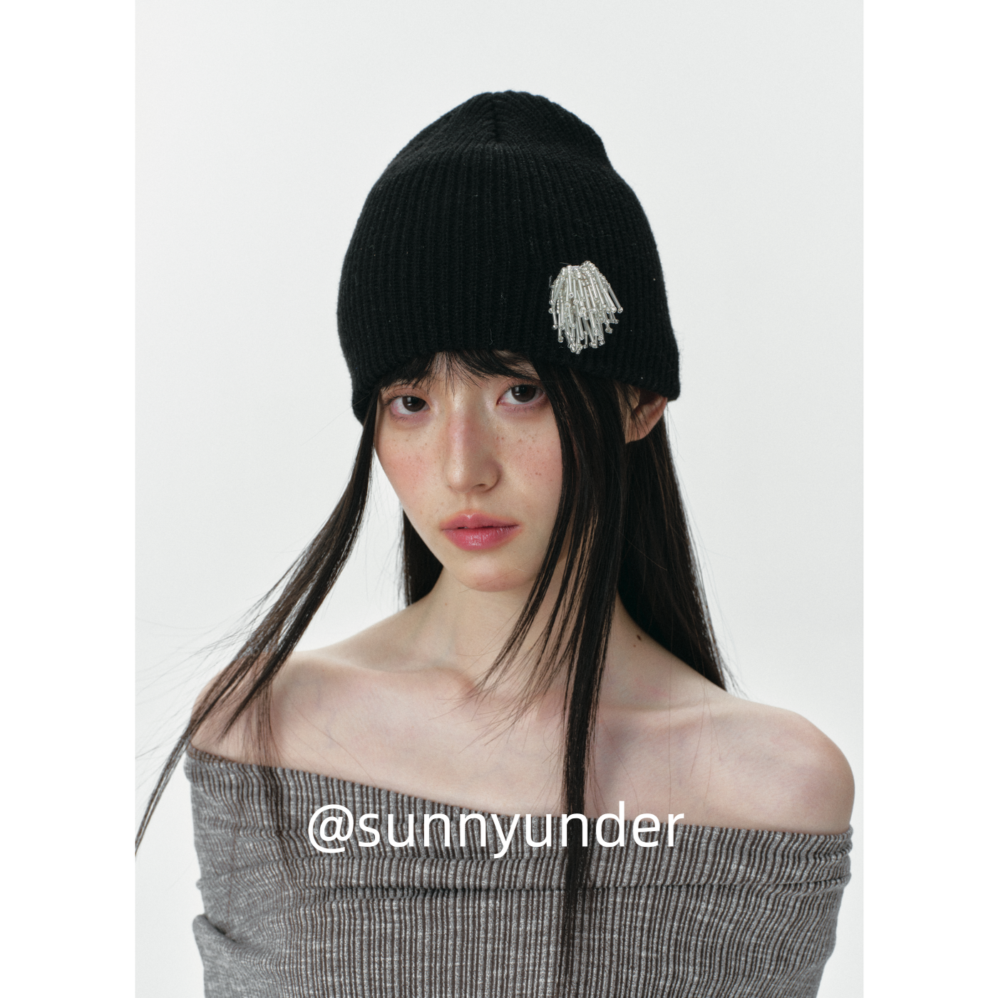 手作氛围感烟花包头帽子女秋冬街头韩系时尚复古针织套头冷帽ins