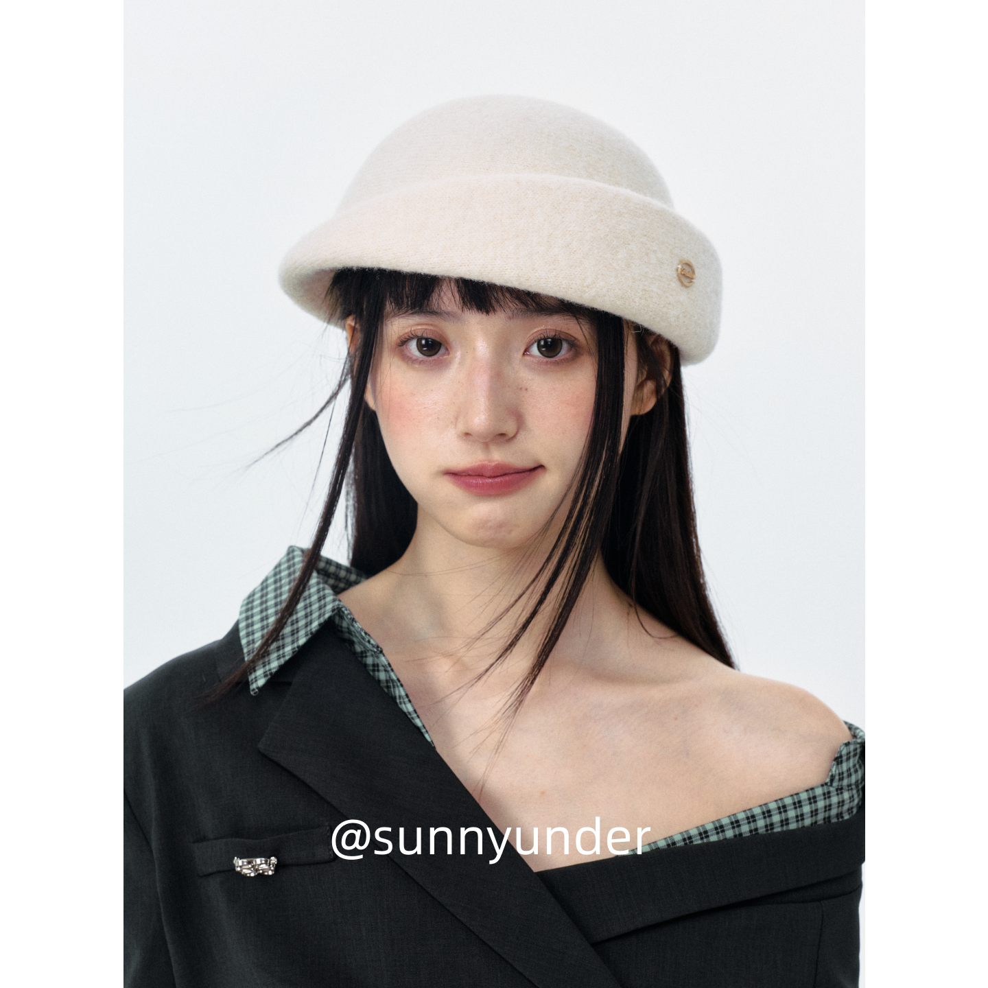 时髦翘边千金贝雷帽子女春秋冬季韩版日系显脸小复古空姐帽潮ins