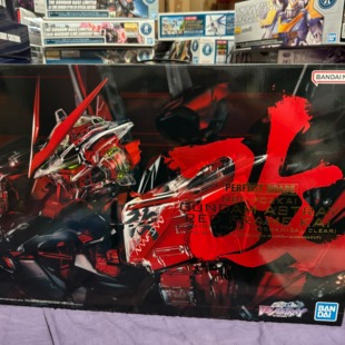 现货正品万代模型PB中国限定pg红异端改电镀骨架透明彩透版高达