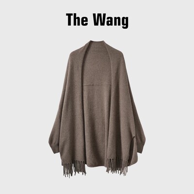The Wang【披肩】牦牛绒流苏披肩B519-1666