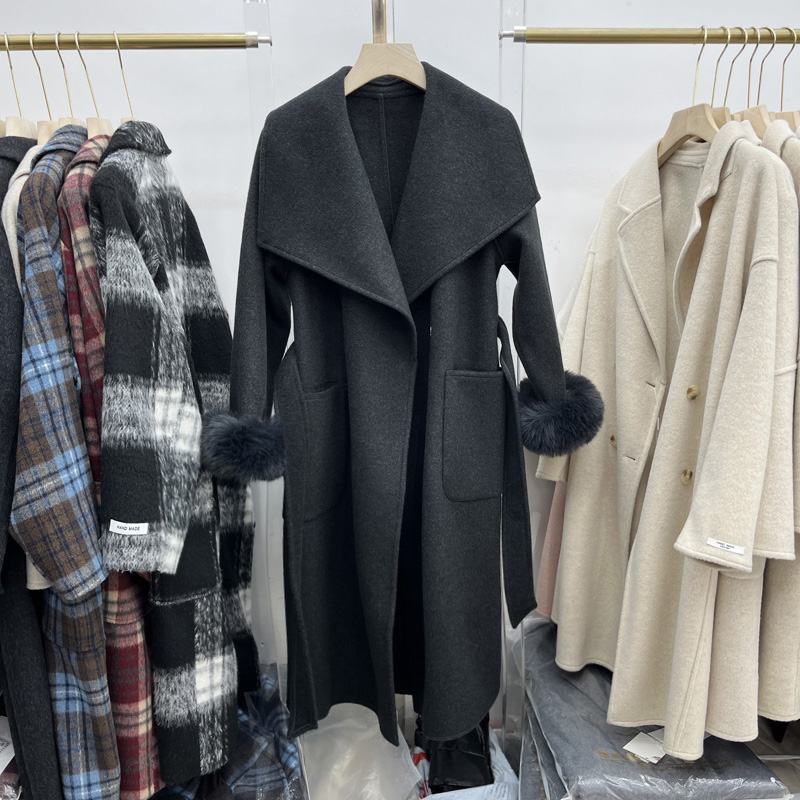 双面羊毛呢大衣女冬季中长款外套