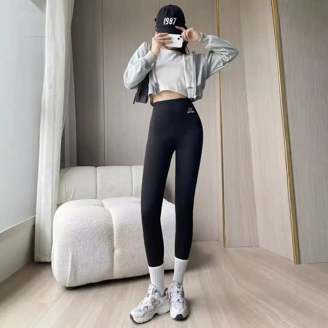 1621羊绒蚕丝蛋白新高腰弹力瑜伽保暖底裤