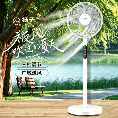 扬子新款电风扇大风力落地扇遥控立式电扇家用办公室宿舍摇头风扇