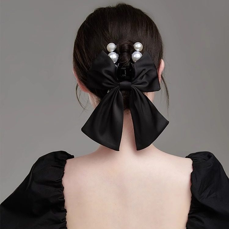 珍珠蝴蝶结后脑勺抓夹发夹女2024盘发发抓鲨鱼夹复古头饰爆款,饰品/流行首饰/时尚饰品新,民族风发饰,淘宝优惠券,粉丝福利购,淘宝优惠卷