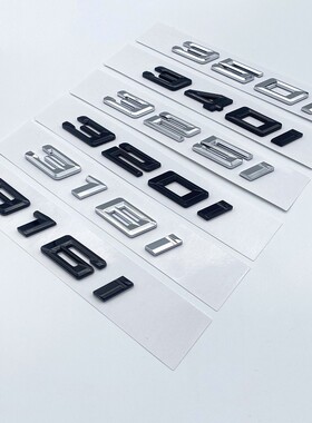 适用宝马新3系排量字标350i 340i 330i 325i 320i 后尾标排量贴标