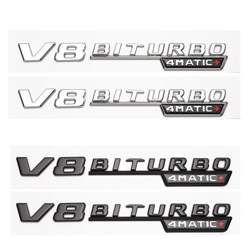适用于梅赛德斯奔驰车身V8BITURBO4MATIC侧标6.3AMG改装四驱贴标
