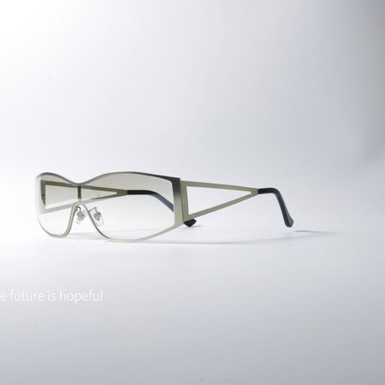 连体设计小众太阳眼镜UV400防紫外线辐射一片式金属镂空个性墨镜