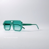 清新薄荷绿色飞行员式 太阳眼镜UV400防紫外线辐射小众配近视墨镜