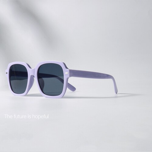 香芋紫色方形大框可配近视墨镜