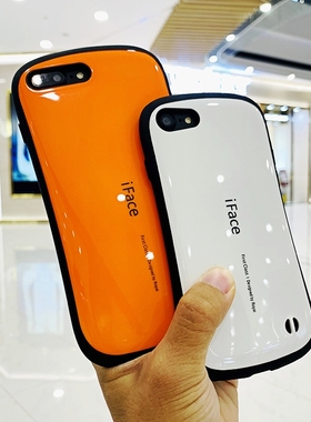 iFace一代适用苹果iPhone7手机壳小蛮腰硅胶SE3保护壳耐脏8Plus套i8防摔壳镜面se2壳弧形亮面套4.7寸屏壳男女