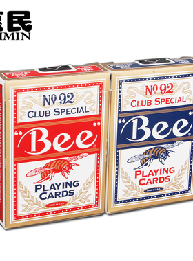 小蜜蜂扑克牌纸牌Bee扑克牌手感好耐用092款红蓝背
