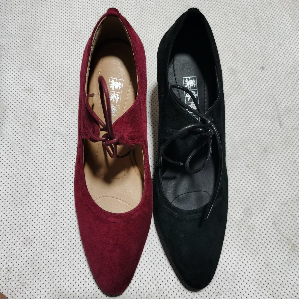 莫家制作 定制手工鞋子 复古玛丽珍高跟羊皮大码女鞋真皮小码单鞋