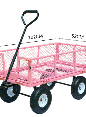 顺华枫手推车平板车加高折叠拖车拉货静音推车板车小拉车搬运货车