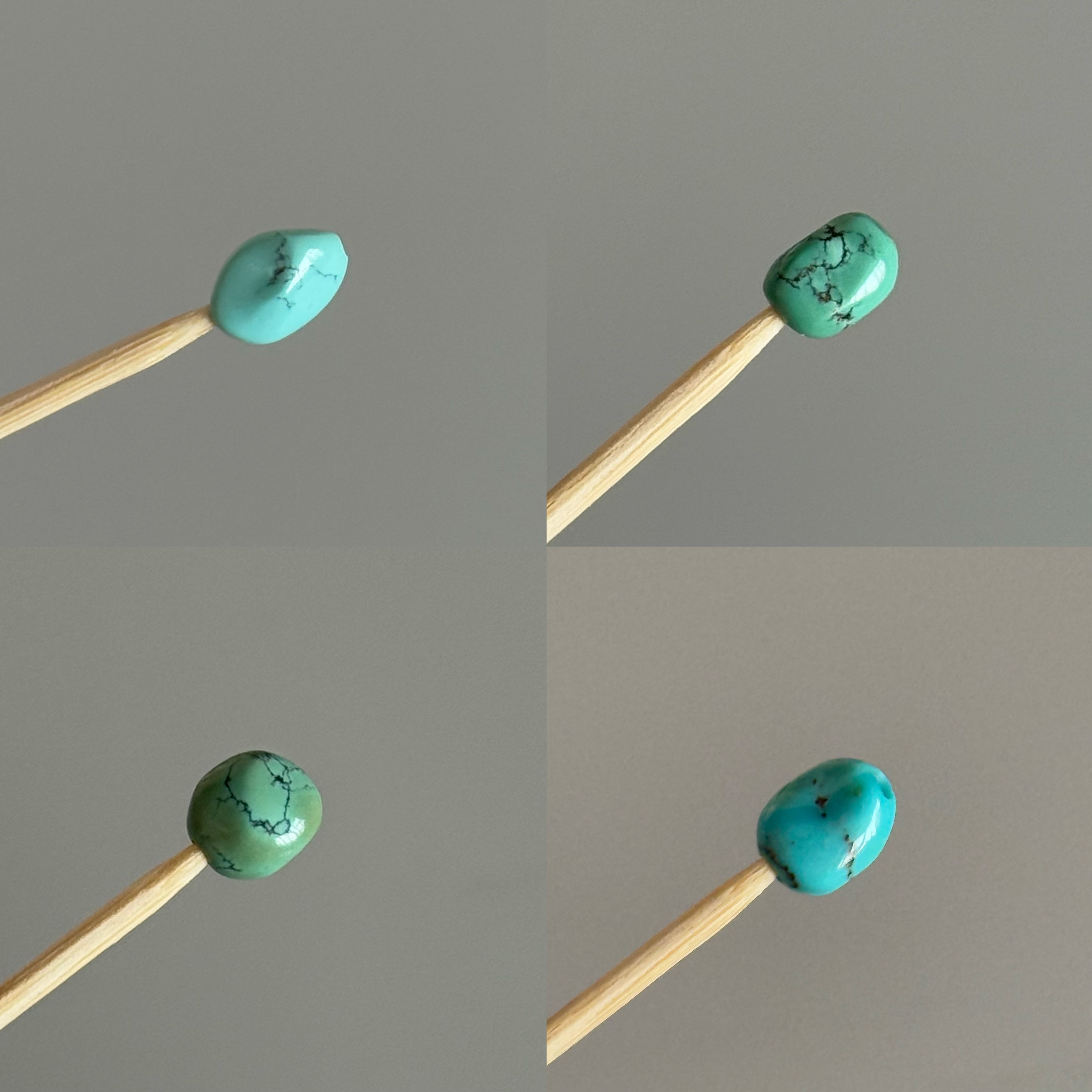 湖北原矿绿松石糖豆 一物一图 文玩DIY配珠