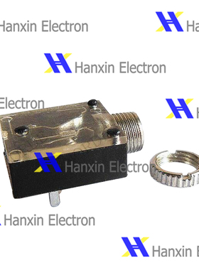 耳机插座 PJ-324m音频插座 3.5mm立体声耳机插座 出货时带螺母