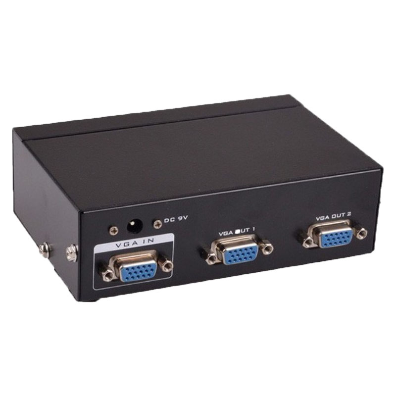 迈拓维矩VGA分屏器高清分频器电脑显示器显示屏分配器一进2出一主二显 电脑接投影 电视 高清分屏器2口