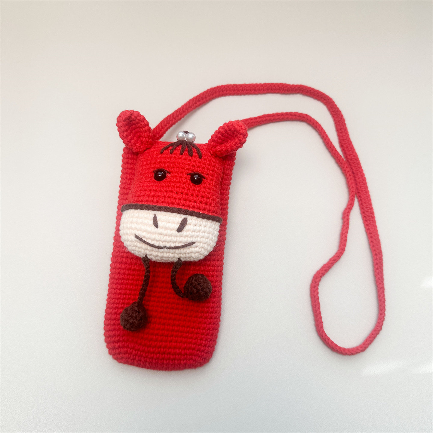 手工DIY编织小马手机包钩针纯棉毛线钩织新年红包斜挎包包材料包,服饰配件/皮带/帽子/围巾,DIY编织材料包,淘宝优惠券,粉丝福利购,淘宝优惠卷