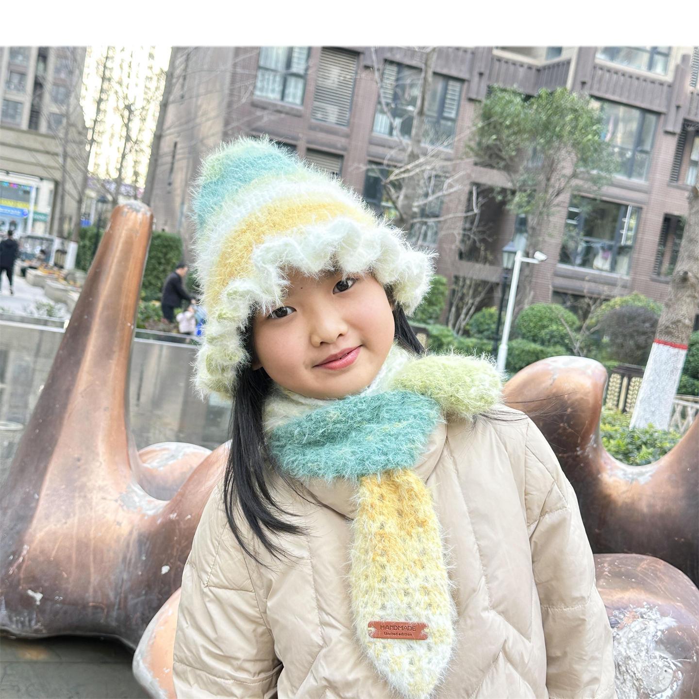 绿野仙踪小精灵帽子围巾材料包