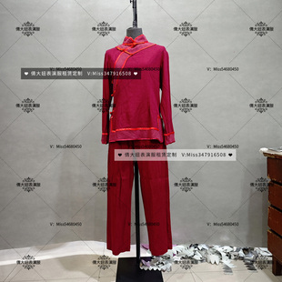 定制话剧雷雨演出服丫鬟服民国风贫民女装村民百姓舞台走秀粗布套