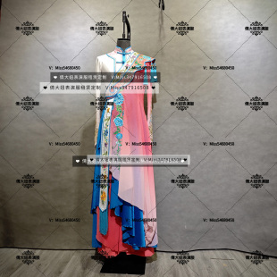 出租定制俏花旦春闺梦梨花颂演出服古风舞蹈古典舞戏曲刺绣伴舞服