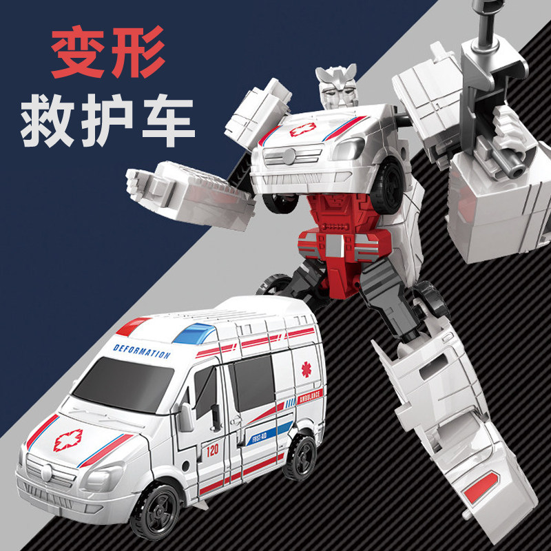 益智变形救护消防车飞机坦克火车
