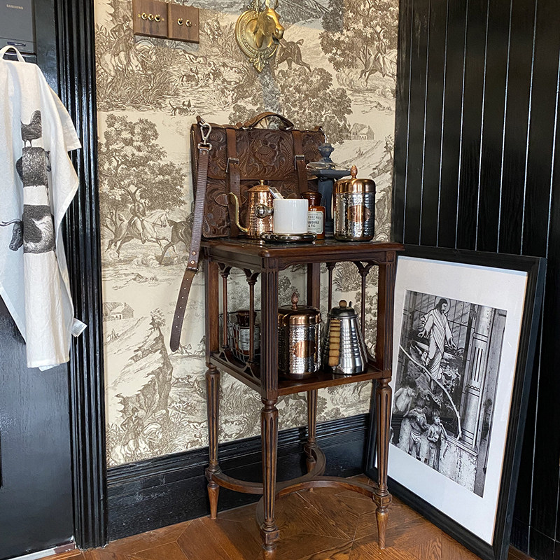 高端定制无缝墙布壁画法式复古人物贵族狩猎图美式玄关沙发背景墙