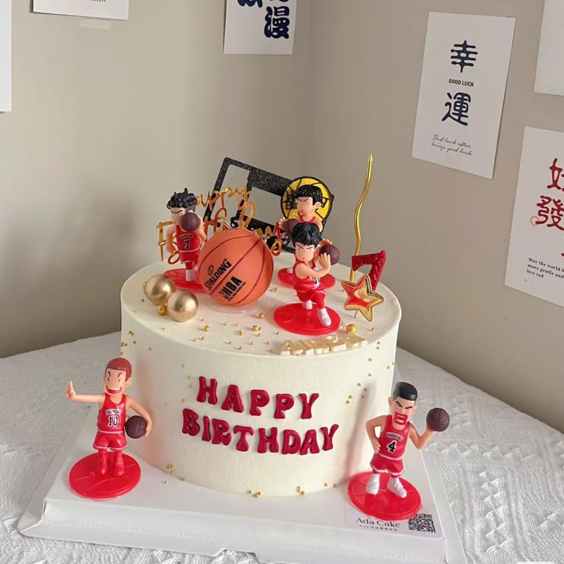 男朋友生日烘焙甜品装扮插旗配件