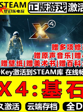 X4基石 正版Steam激活码CDKey入库 X4 Foundations 全DLC模拟游戏