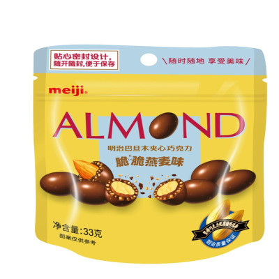 Meiji明治巴旦木夹心37g脆脆燕麦