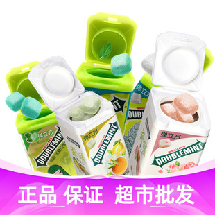 箭牌绿箭5弹立方口香糖40g*6瓶弹力方薄荷糖零食