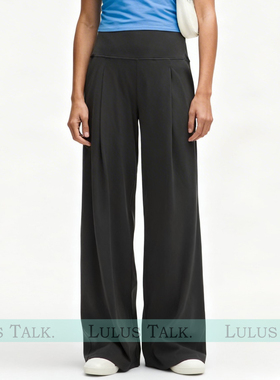 Lu风｜运动轻奢线！高腰裸感慵懒宽松女士运动阔腿裤26年春夏