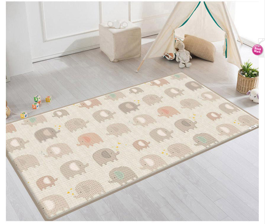 帕克伦韩国布艺防滑颗粒爬行垫