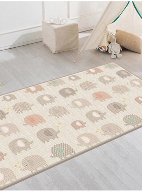 韩国 帕克伦 可爱的丝绸布艺+XPE 防滑颗粒 婴儿爬行垫玩具垫地垫