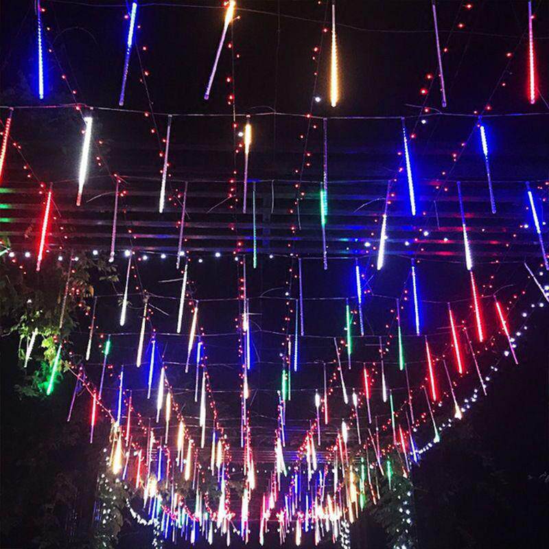 庭院彩灯不插电灯串网红led太阳能小夜灯挂树变色多彩七彩带条新