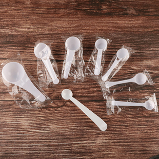 2g计量勺10g塑料小勺子1g粉末勺15克定量分装 5g限量勺30ml搅拌棒