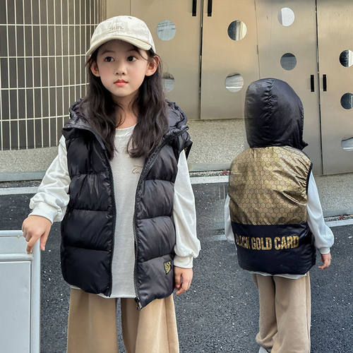 204新款9白鸭绒黑金羽马甲