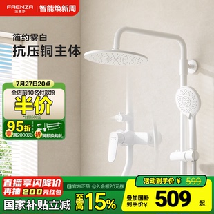 家用卫生间淋浴花洒 政府补贴15% 法恩莎花洒套装 可升降挂墙式