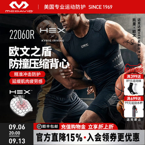 迈克达威蜂巢式防撞压缩背心