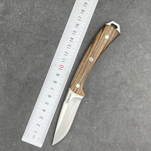 HARNDS悍迪HK3118 cheetah小猎豹户外小直刀 水果刀木柄小猎刀