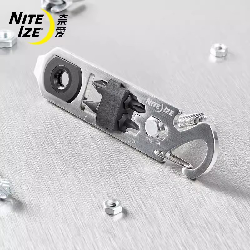 niteize奈爱多功能工具迪斯基棘轮edc户外工具随身物品钥匙挂件刀