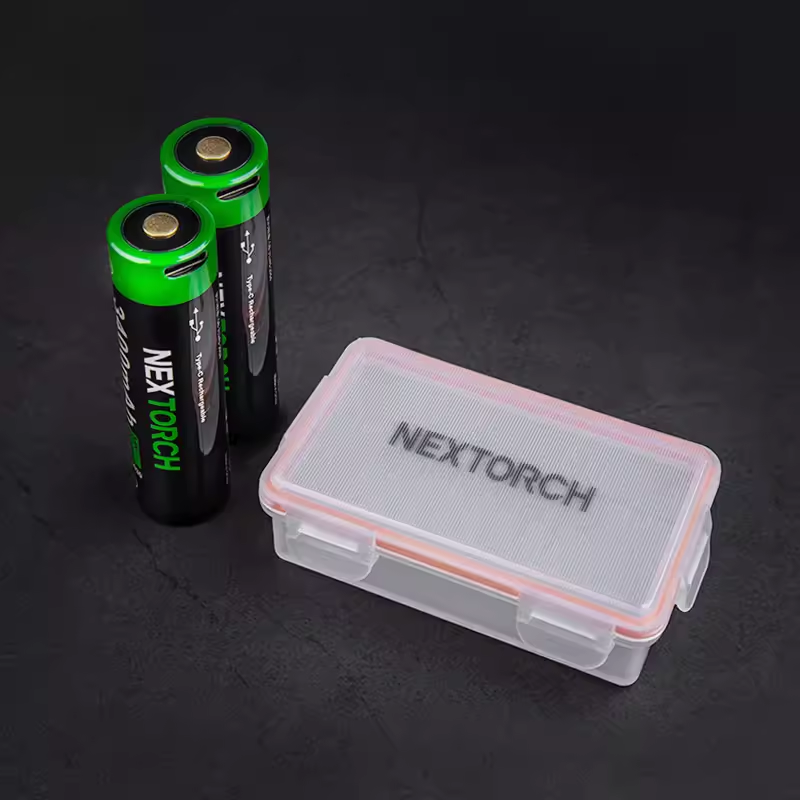 纳丽德电池收纳盒18650锂电池收纳盒透明防水盒外出便携