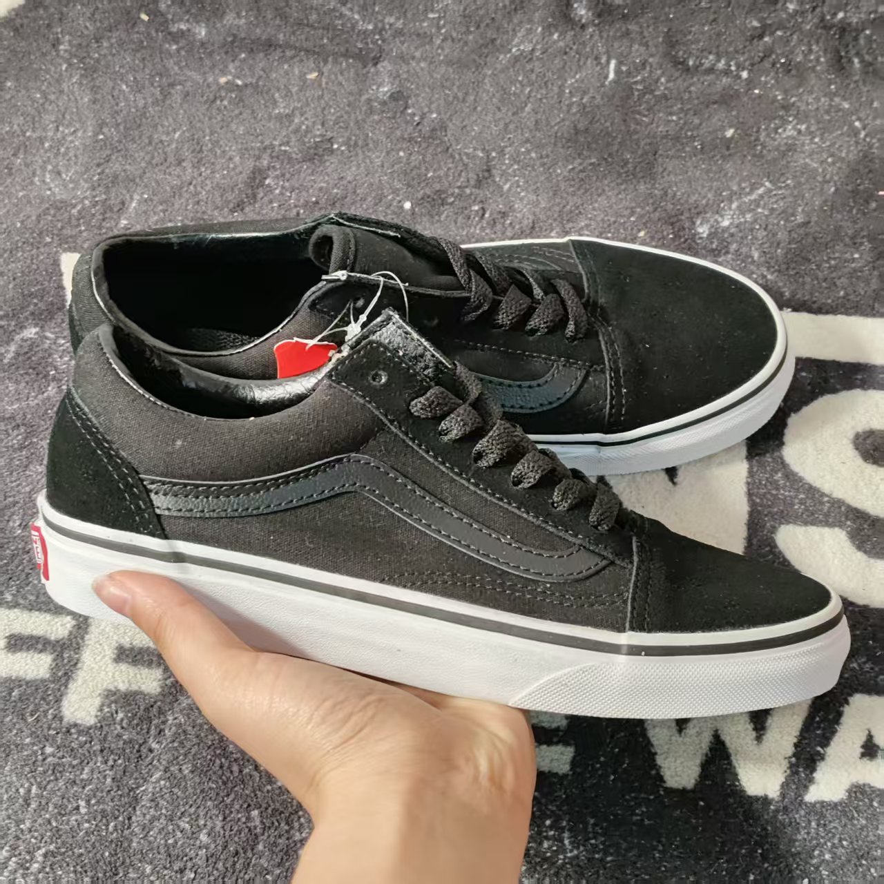 Vans黑白Old Skool经典麂皮帆布低帮滑板鞋男女休闲鞋VN0004OJ6D3