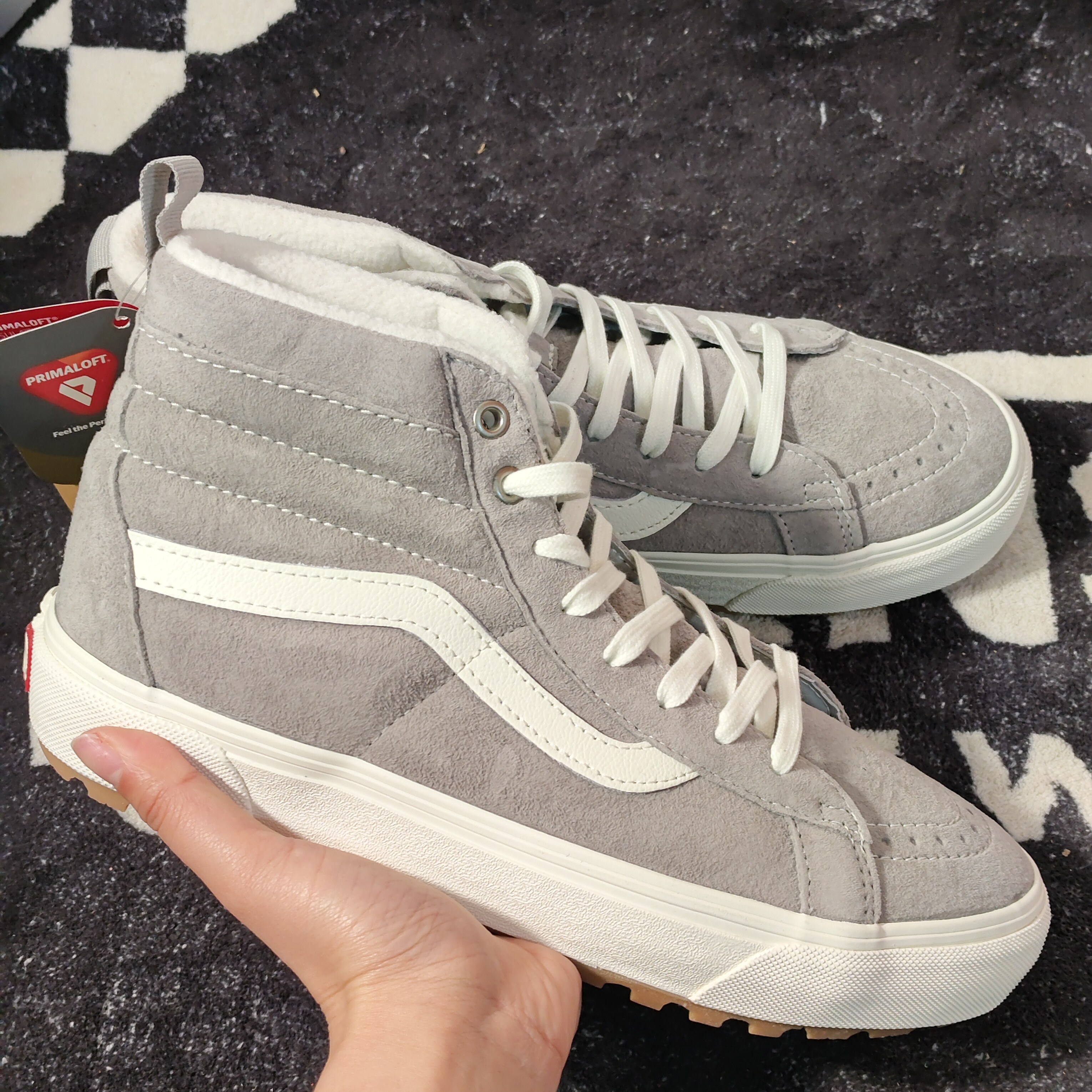 Vans SK8-Hi MTE-1 灰色加绒保暖高帮板鞋 VN0A5HZY6J6