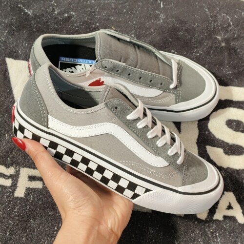 Vans Style 36 SF灰色棋盘格低帮板鞋VN0A3MVL195男女休闲帆布鞋