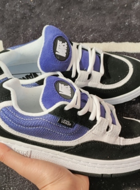 Vans Speed黑紫拼色低帮滑板鞋 VN000CTNYA6