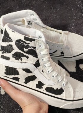 Vans Sk8-Hi奶牛纹高帮板鞋安纳海姆男女休闲帆布鞋VN0A38GF9GP