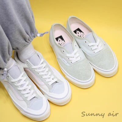 Sunny现货 VANS新款白粉AUTHENTIC低帮帆布休闲板鞋VN000CT7BGK